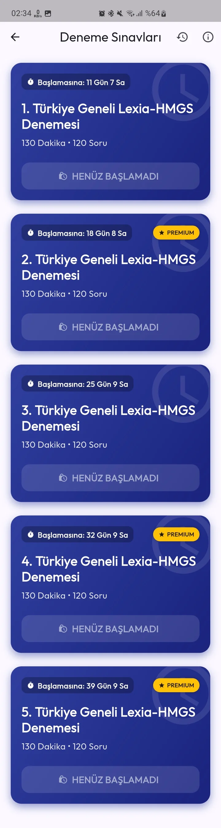 Türkiye geneli deneme listesi